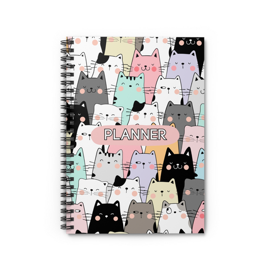 Cat A4 Daily Planner / Appointment Book / Diary
