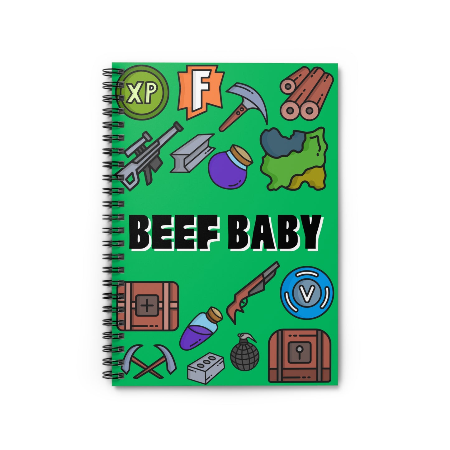 Personalised Gamer Lined Notebook