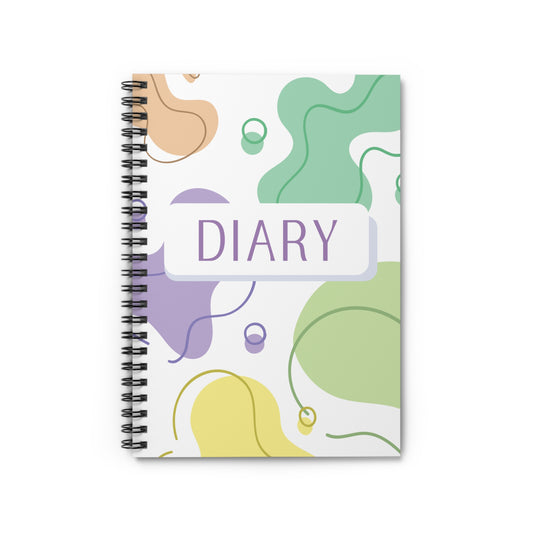 Pastel Week To View Wire Bound Diary - Undated