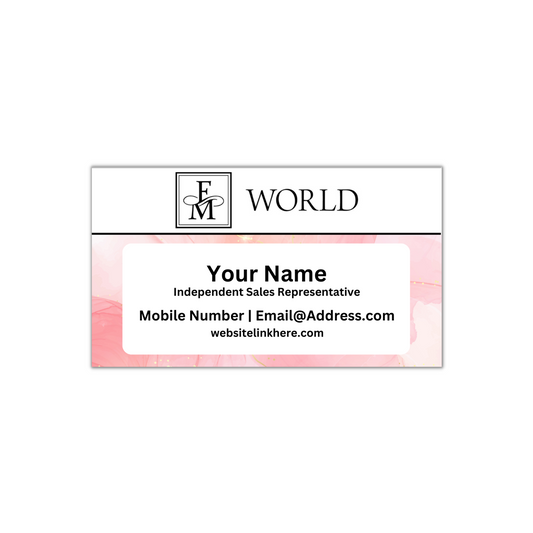 FM World Business Card - Independent Representatives / Network Marketing