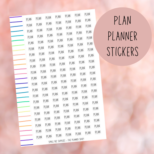 Plan Planner Stickers