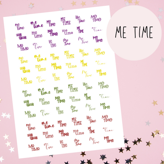 Me Time Planner Stickers