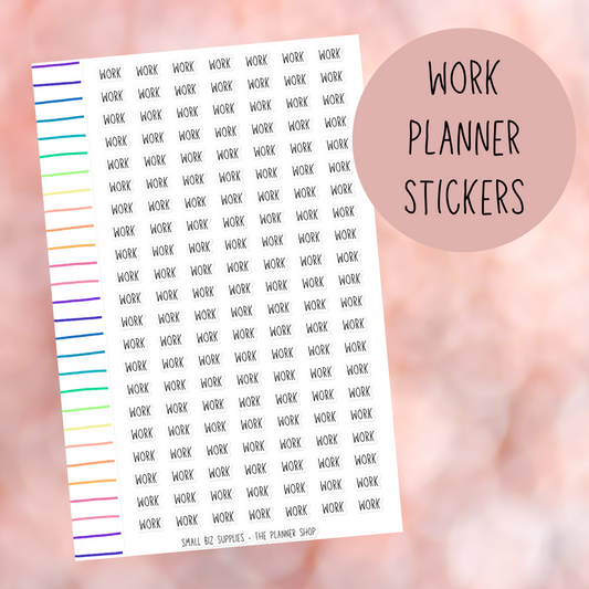 Work Planner Stickers