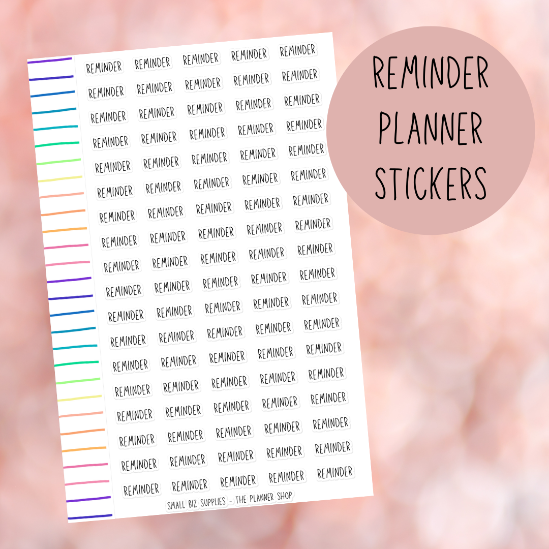 Reminder Planner Stickers