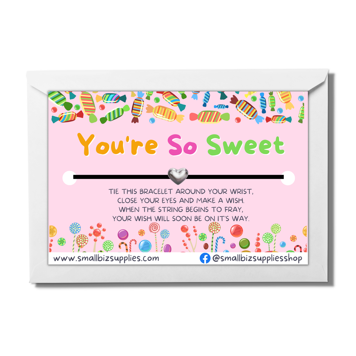 You're So Sweet Wish Bracelet With Envelope