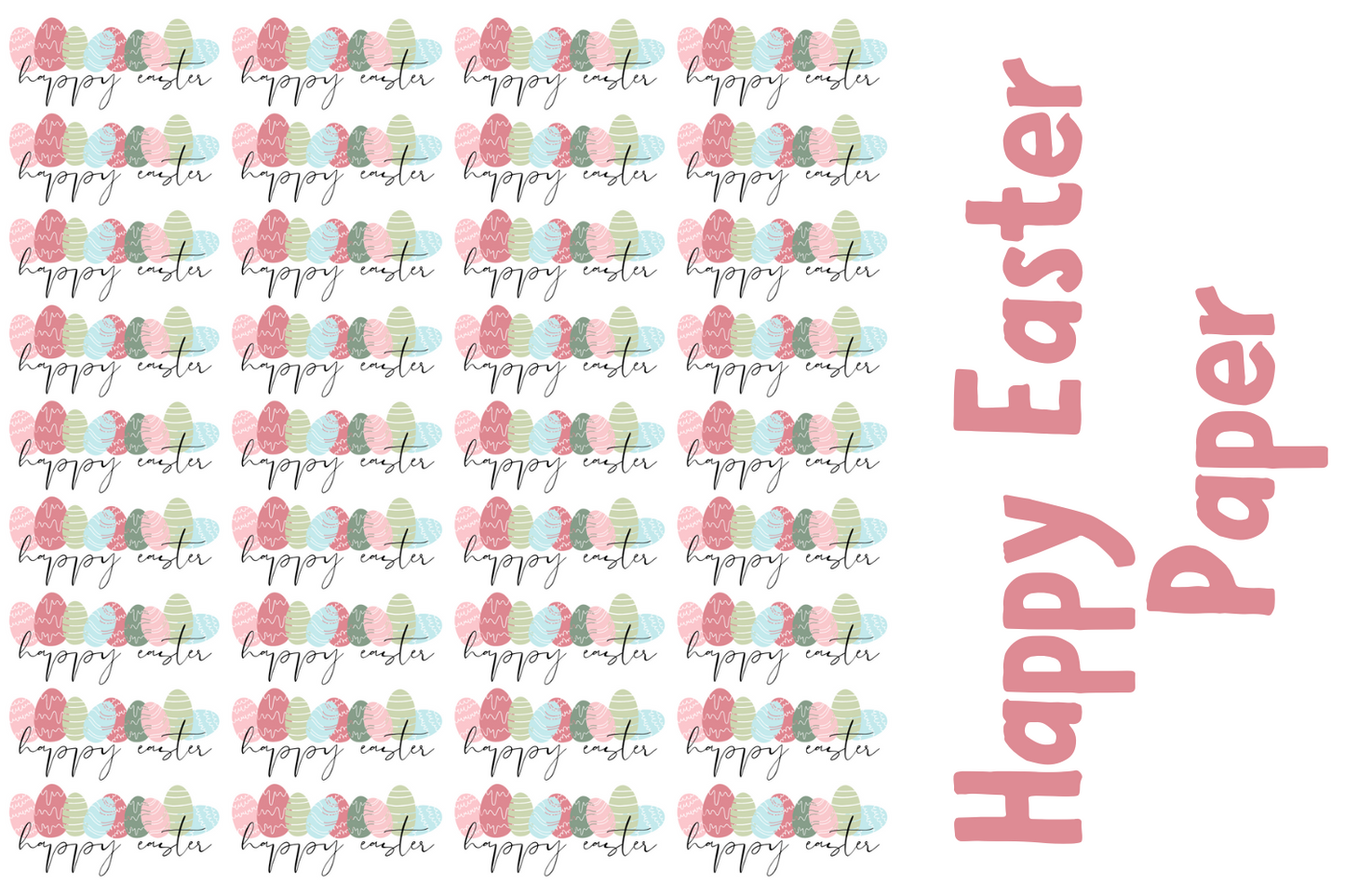 Happy Easter Digital Paper