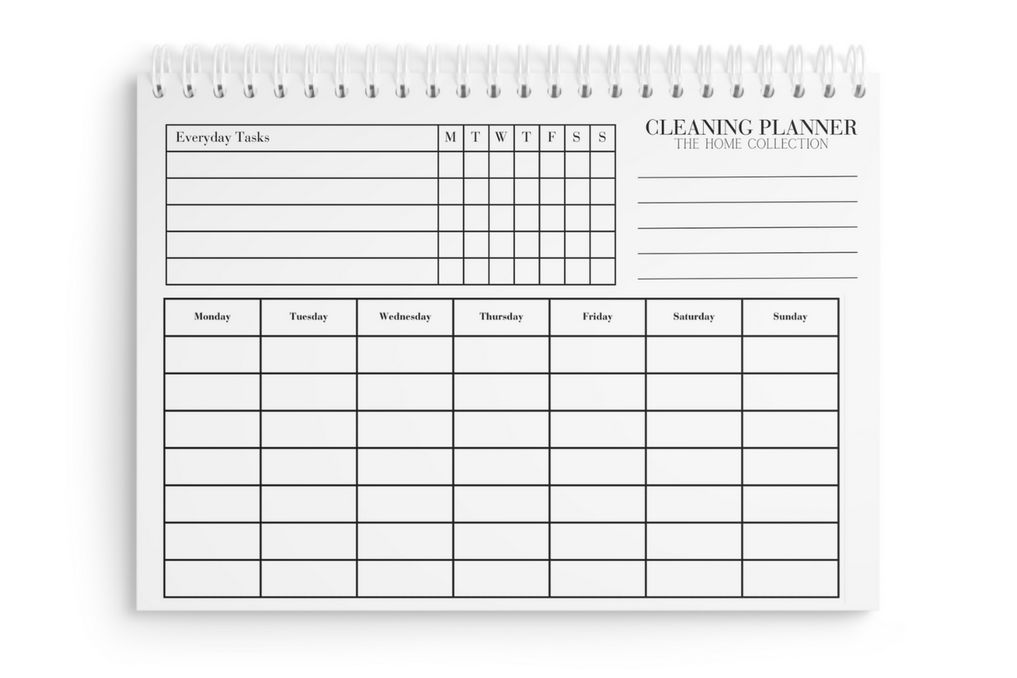 The Home Collection Cleaning Planner