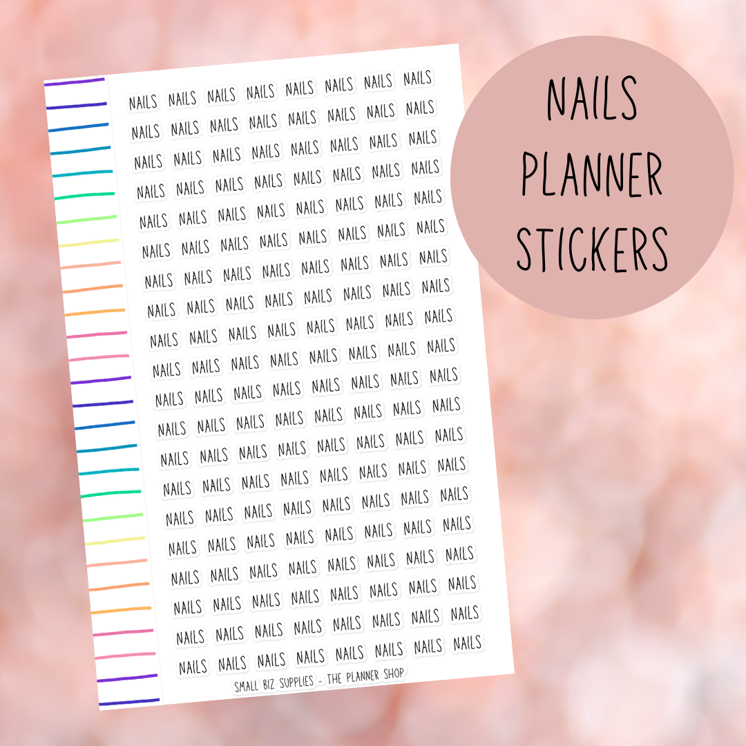 Nails Planner Stickers