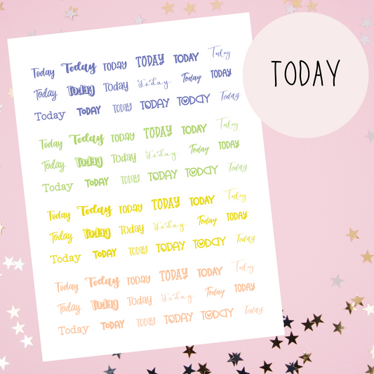 Today Planner Stickers
