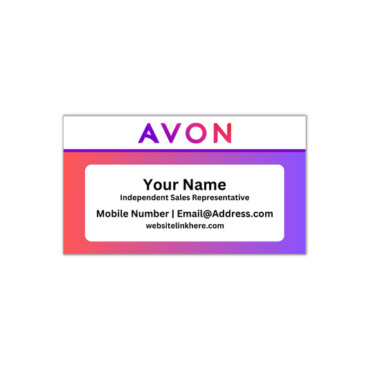 Avon Business Card - Independent Representatives / Network Marketing