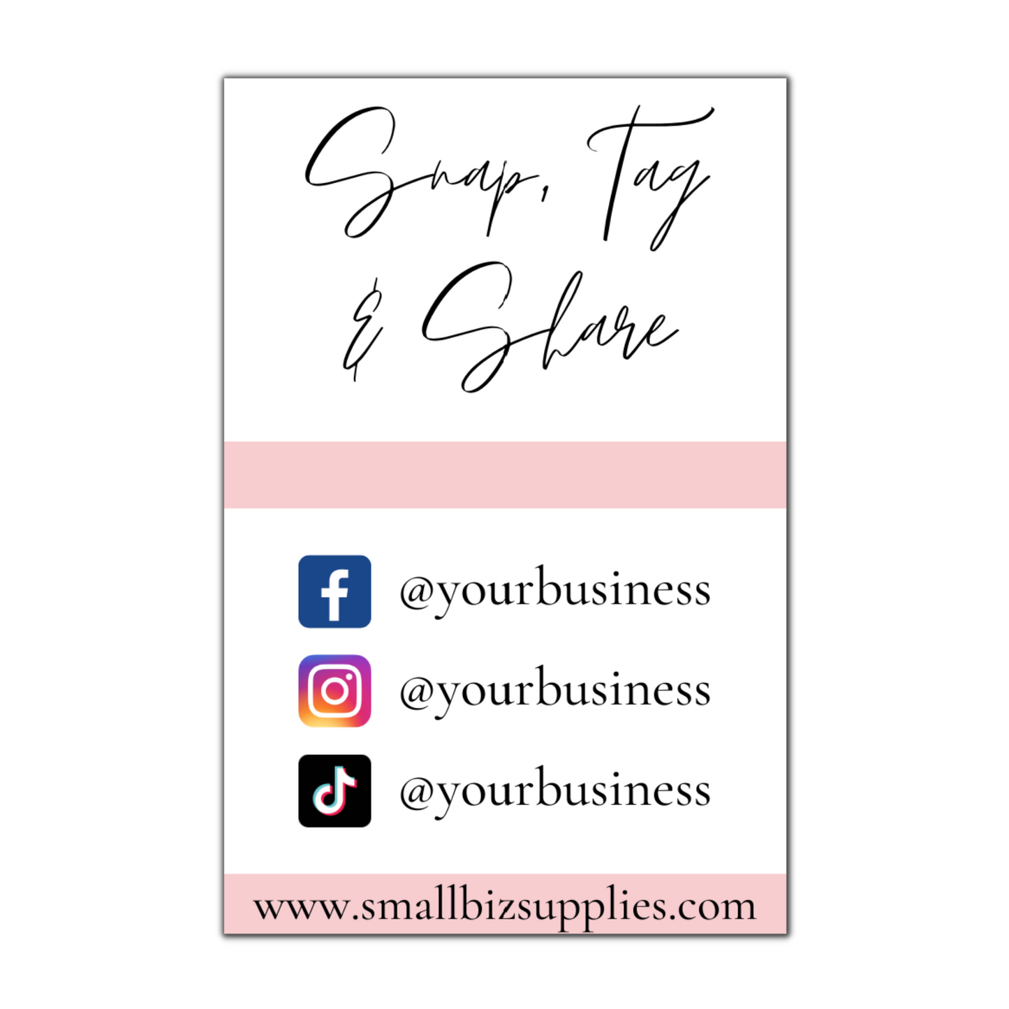 Snap, Tag & Share Cards