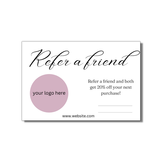 Refer A Friend Card