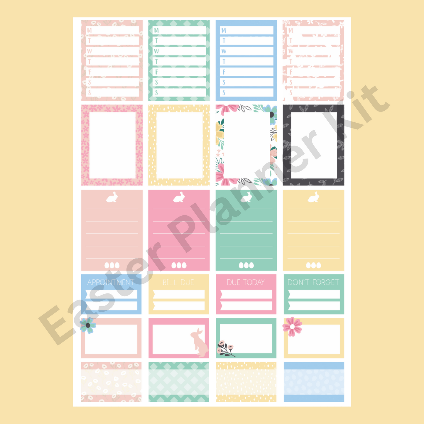 Easter Kit Planner Stickers