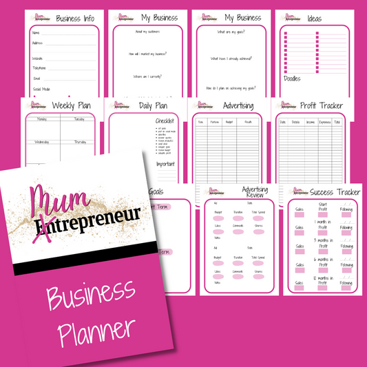 Mumtrepreneur Hub Business Planner