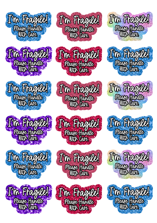 I'm Fragile Business Stickers