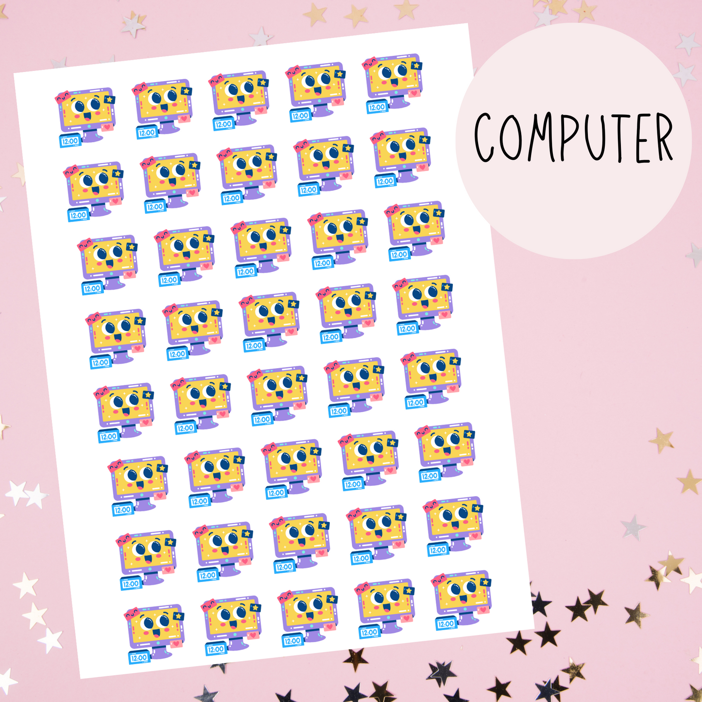 Computer Planner Stickers