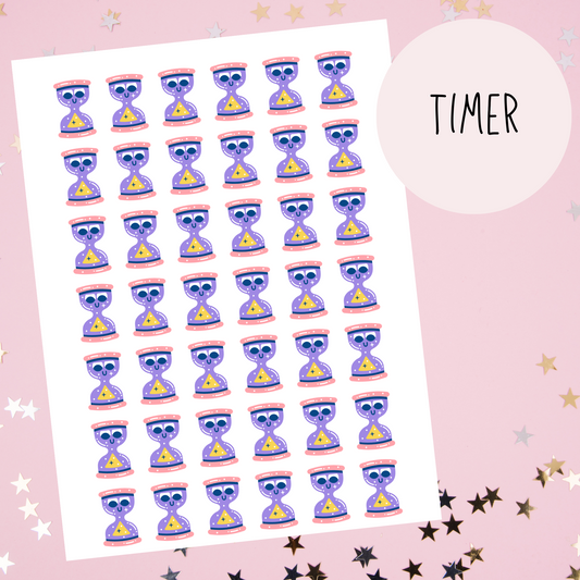 Timer Planner Stickers