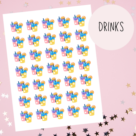 Drinks Planner Stickers