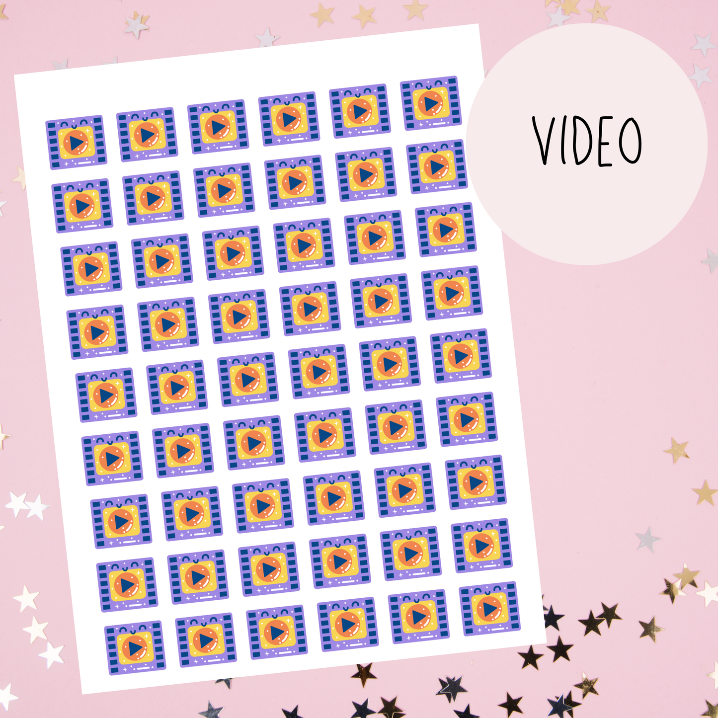 Video Planner Stickers