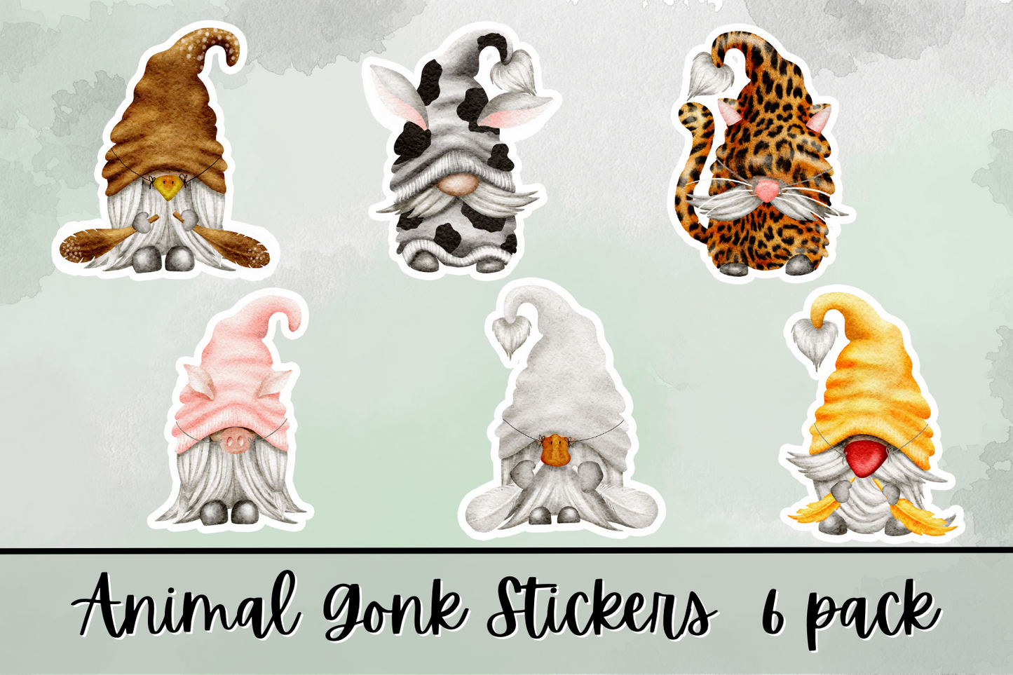 Animal Gonk Stickers - Glossy
