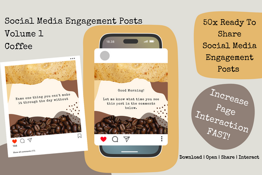FREE Social Media Engagement Posts - Coffee Beans