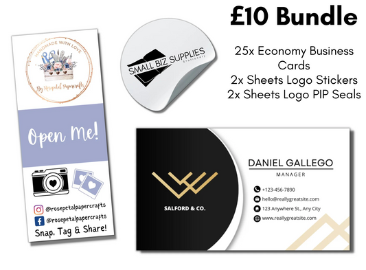 Business Card, Sticker & PIP Seal £10 Bundle