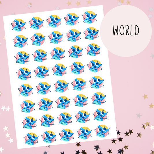 World Planner Stickers