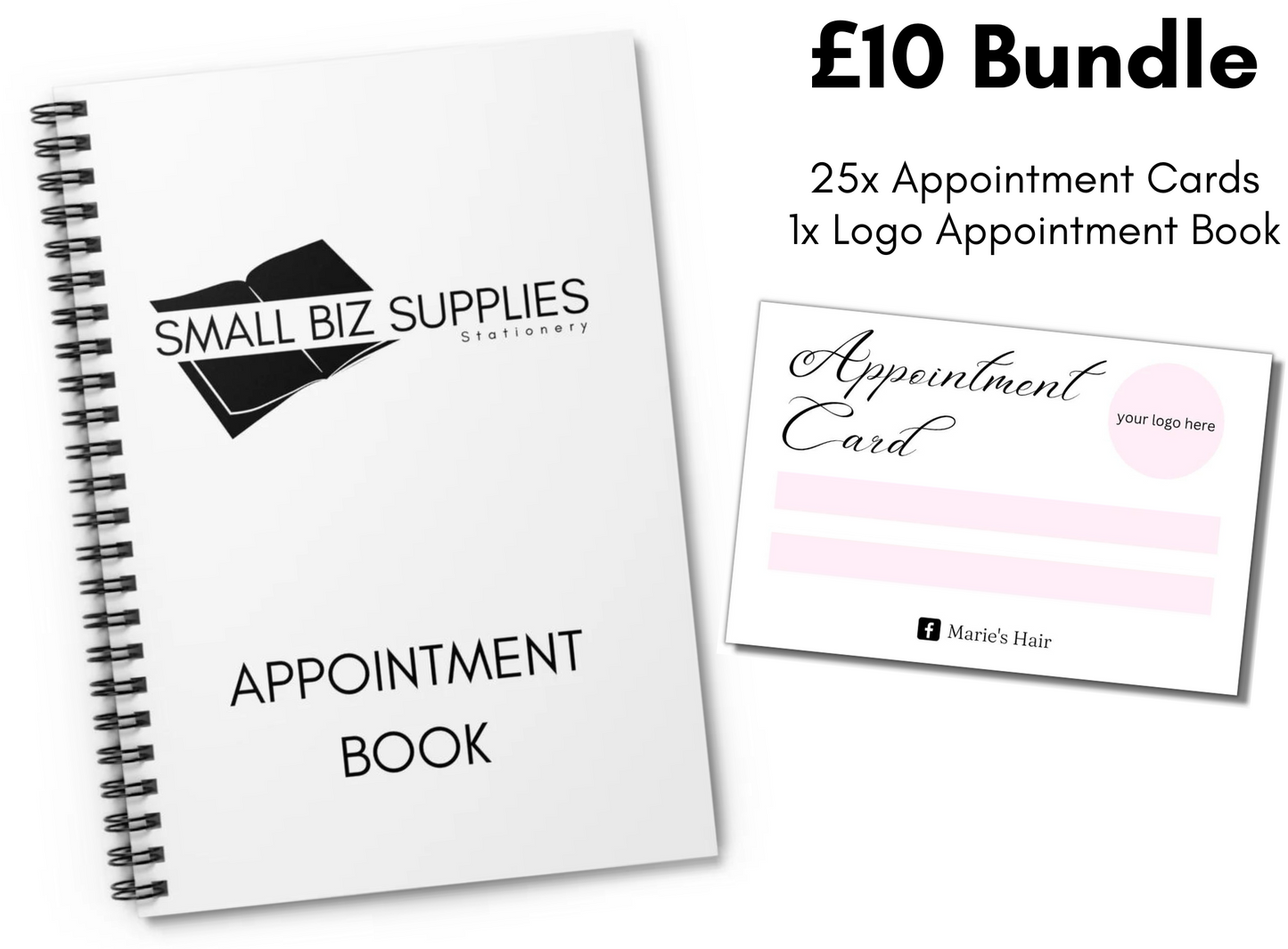 Appointment Book & Cards £10 Bundle