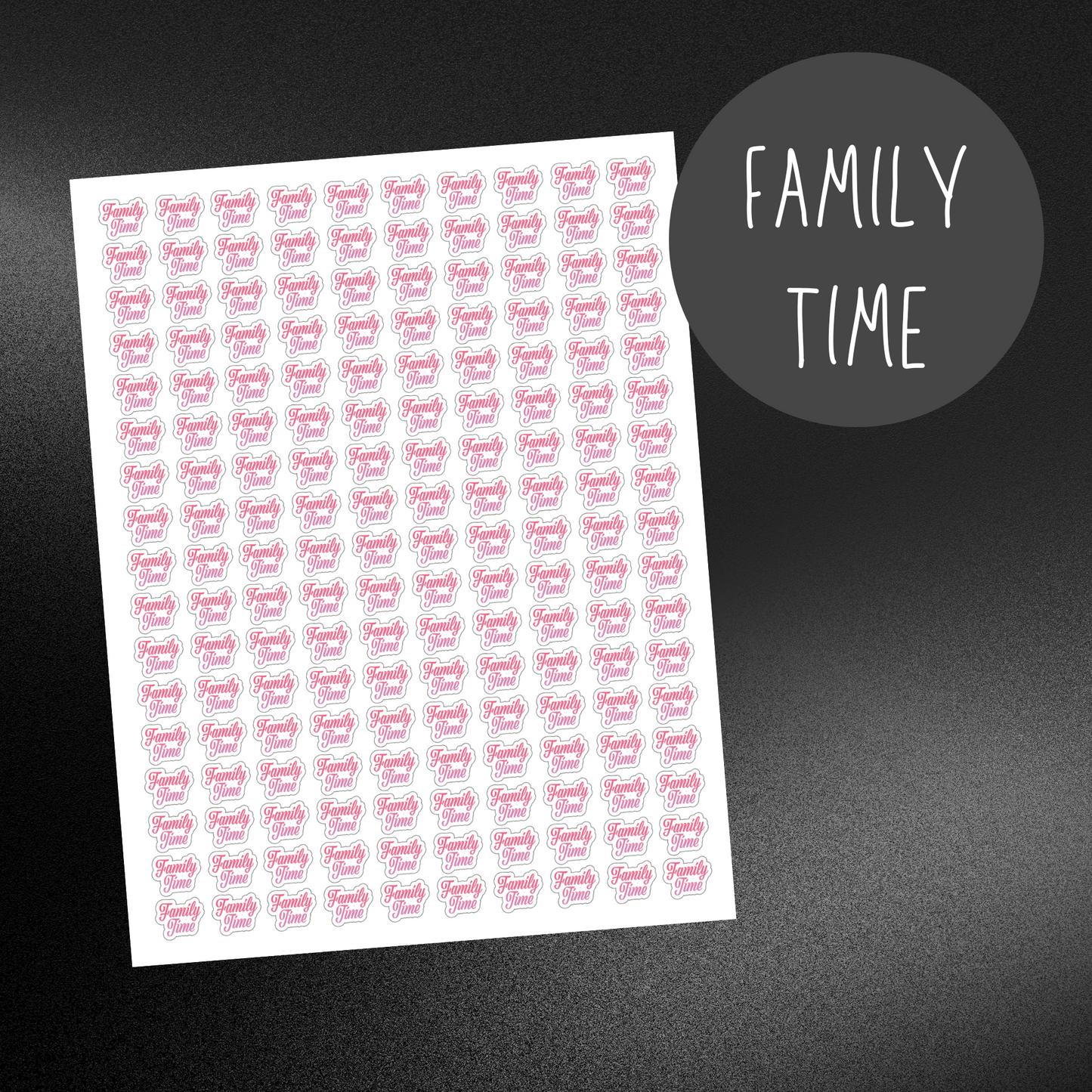 Family Time Planner Stickers