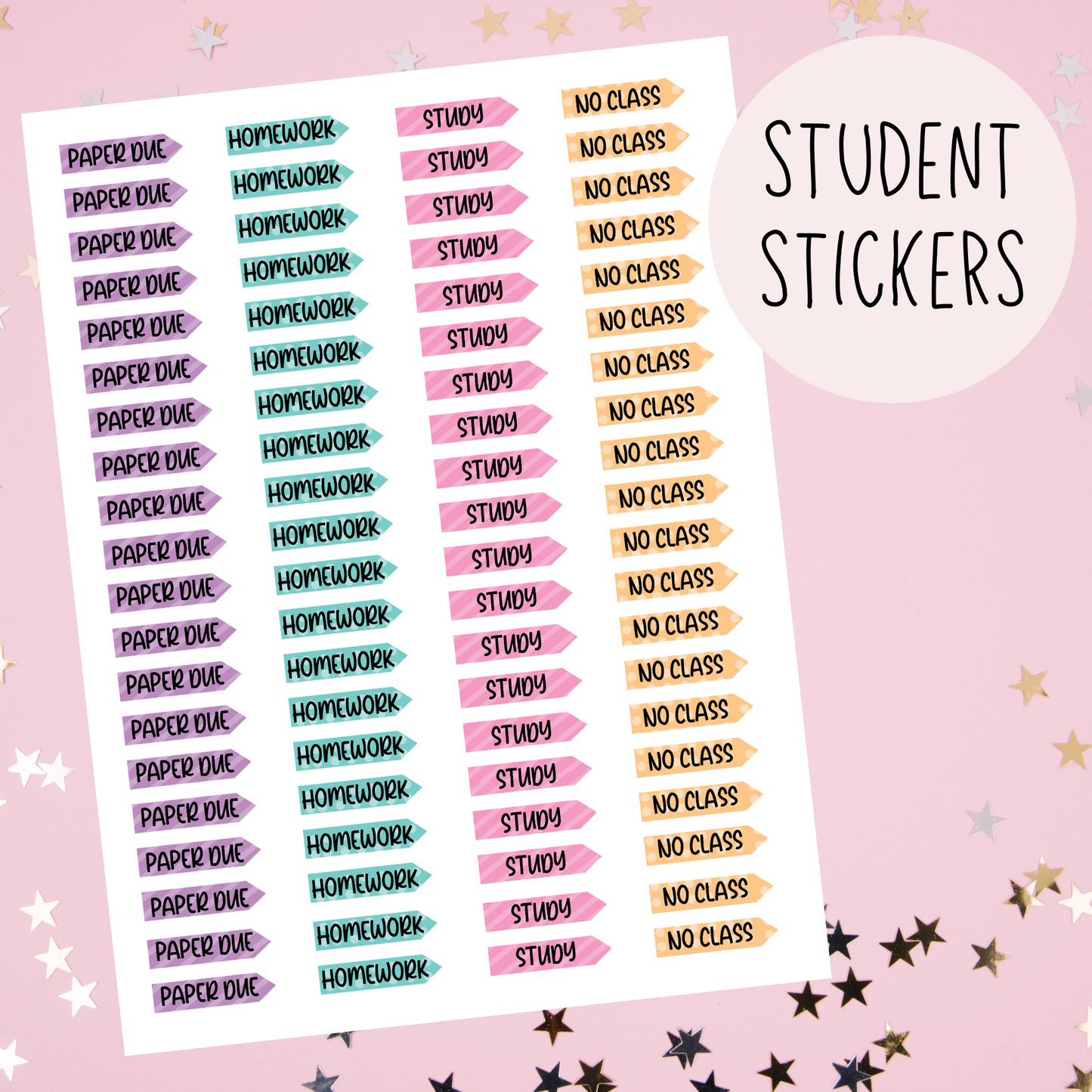 Student Planner Stickers