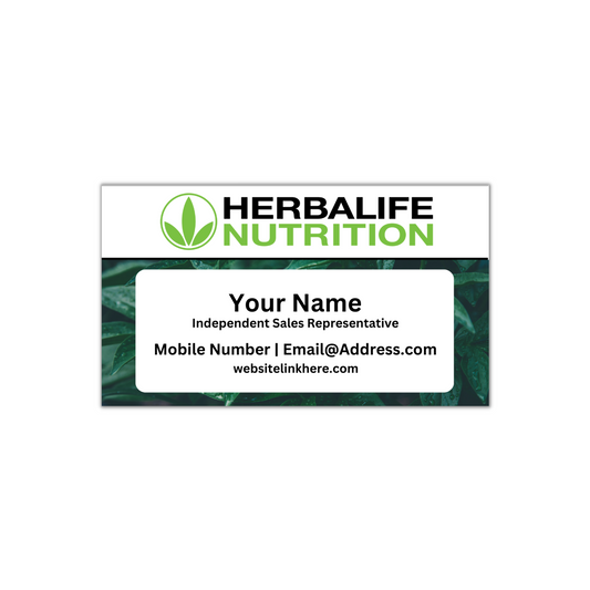 Herbalife Business Card - Independent Representatives / Network Marketing