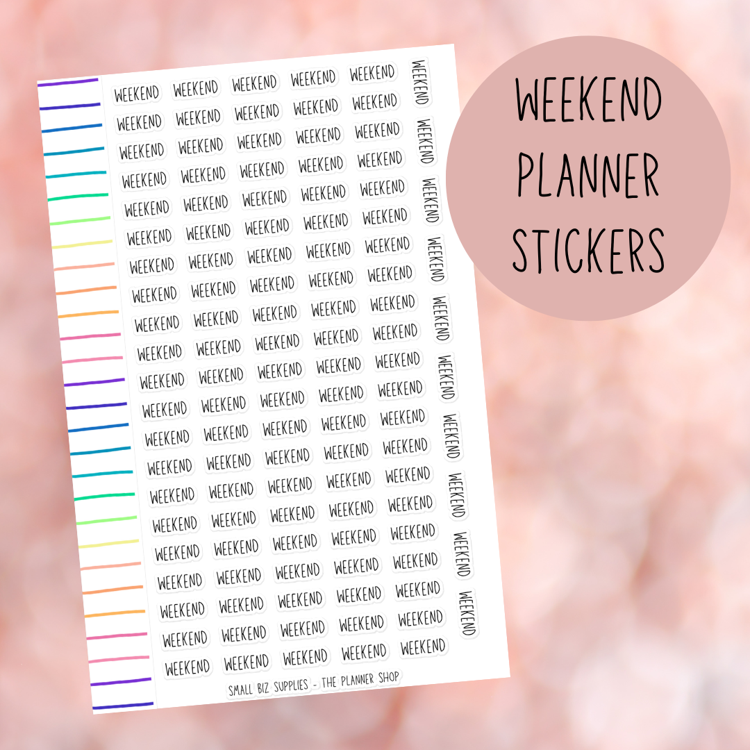 Weekend Planner Stickers