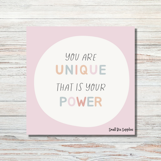 You Are Unique That Is Your Power Affirmation Cards Pack