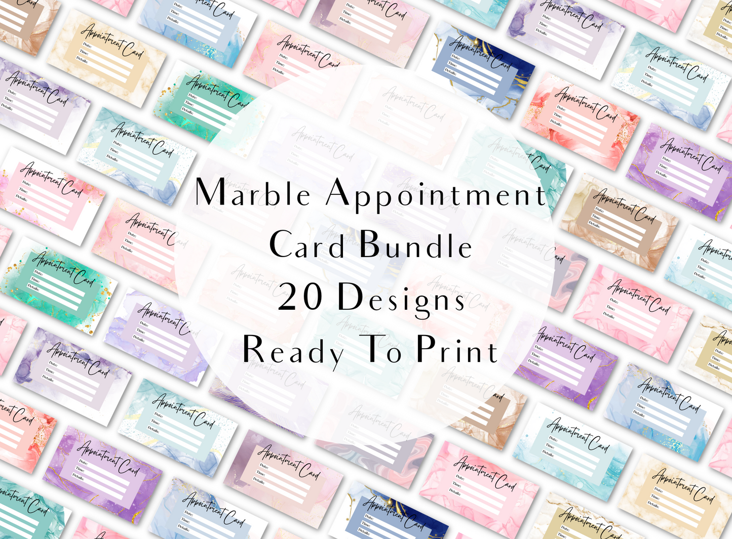 Appointment Card Bundle - Digital Download