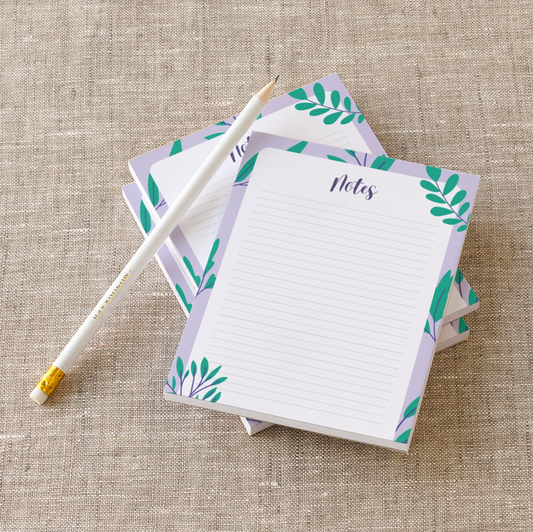 Purple Leaf Notes Notepad