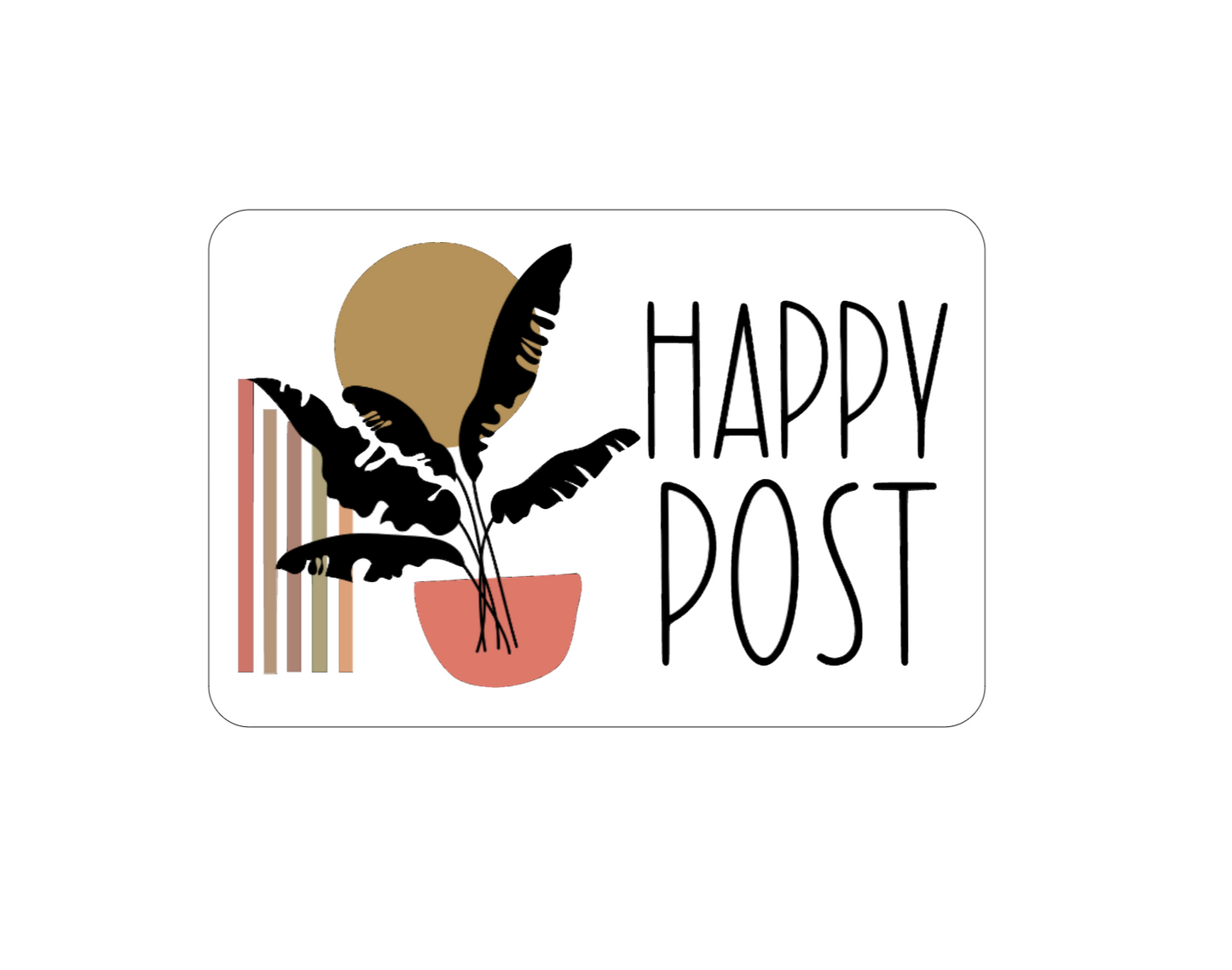 Happy Post Stickers