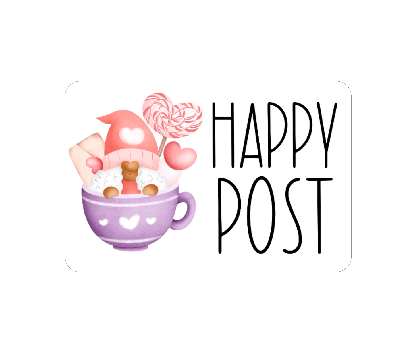 Happy Post Stickers