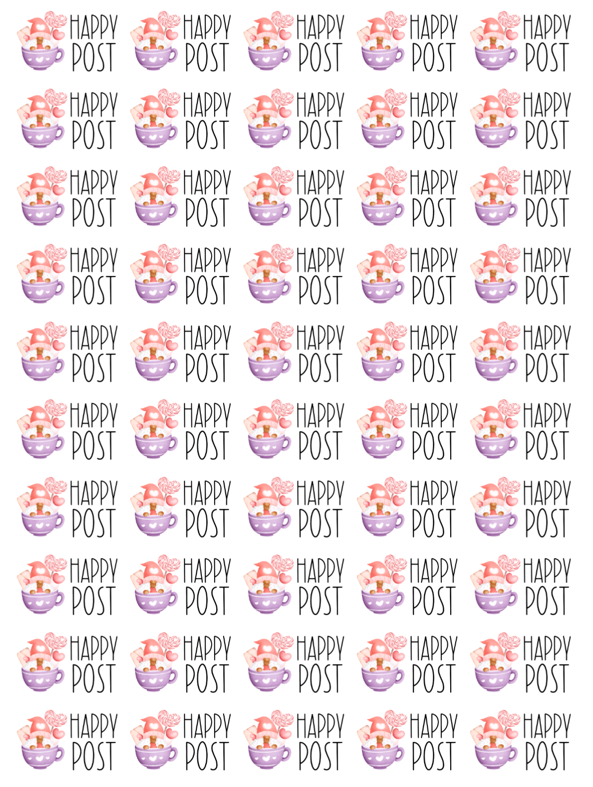 Happy Post Stickers