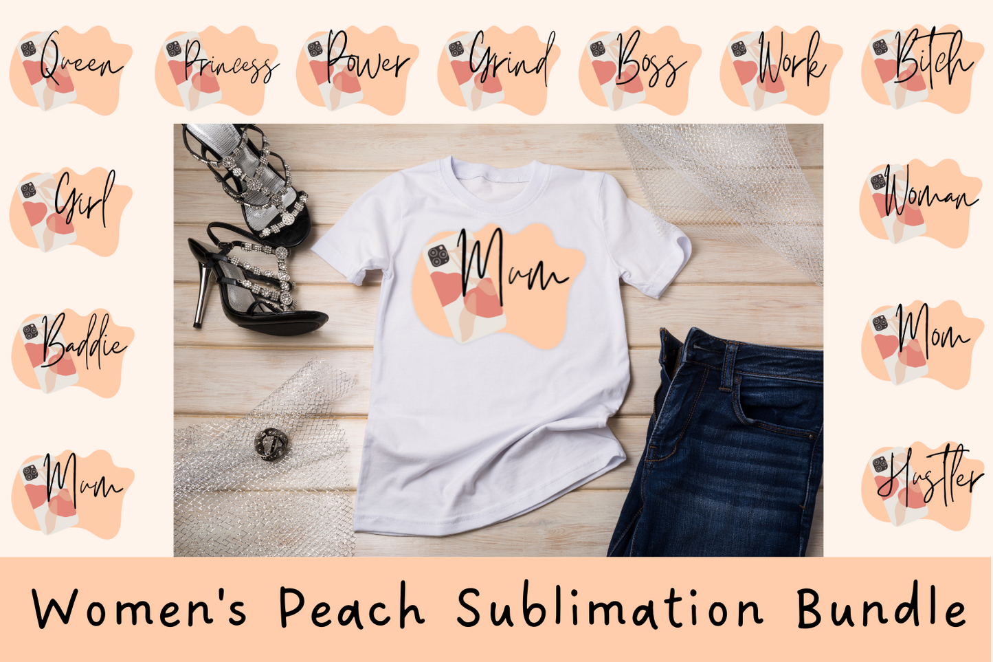 Women's Peach Sublimation Bundle
