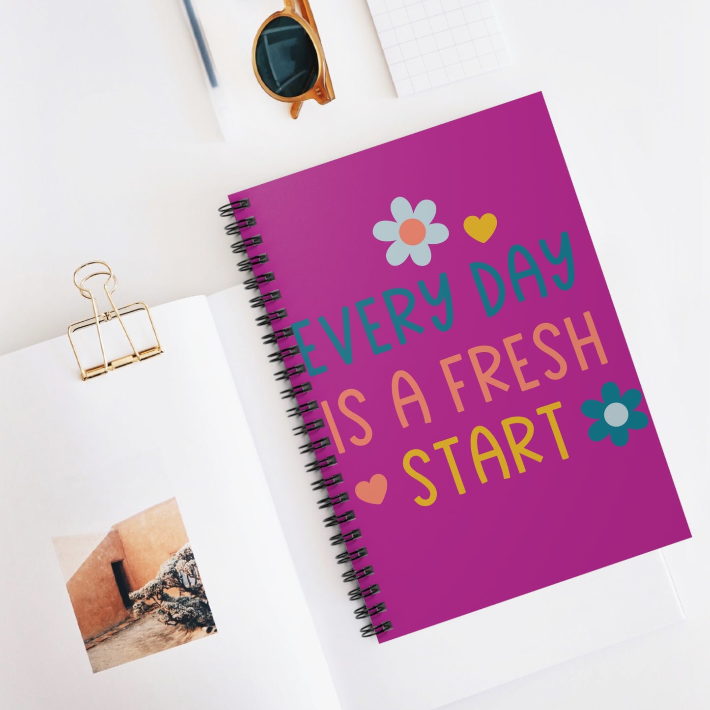Every Day Is A Fresh Start Lined Notebook